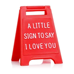 Romantic “I Love You” Mini Sign – Valentine’s Day, Anniversary, Birthday & Wedding Gift for Girlfriend, Wife, Fiancee – Cute Boyfriend Gift Idea