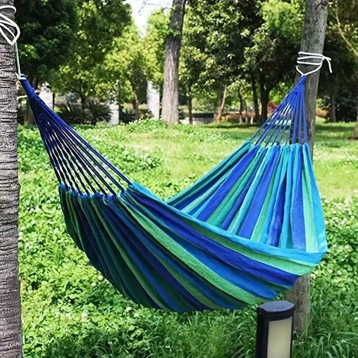 1pc 450 Lbs High Capacity Backyard Hammock Outdoor, Ergonomic Design, Portable Hammocks and Durable, Heavy Duty Hammock, Ideal for Garden, Camping, Travel, Includes Storage Bag and Adjustable Kit