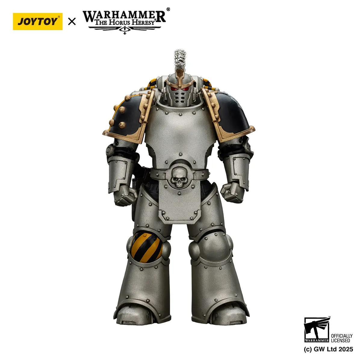 JOYTOY 1/18 Scale Iron Warriors Command Squad Chosen PVC Figure - Model JT01765, Figurine Collectibles, Collectible Figure Decor, Includes Legion Standard