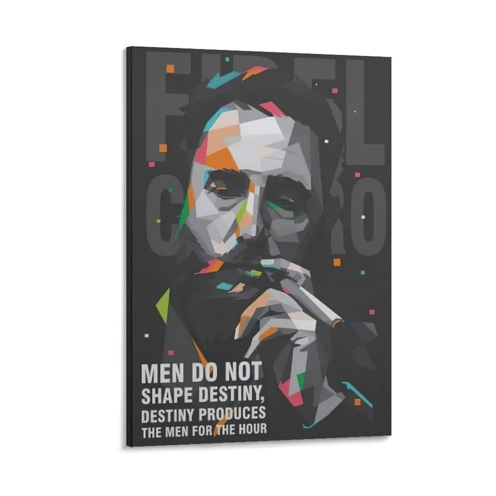 Fidel Castro Education Motivational Leader Poster Print - Multi-Size Customizable Canvas Wall Art, Room Decor for Bedroom, Garden, Office, Home Decor Gift (As the Image Shows)