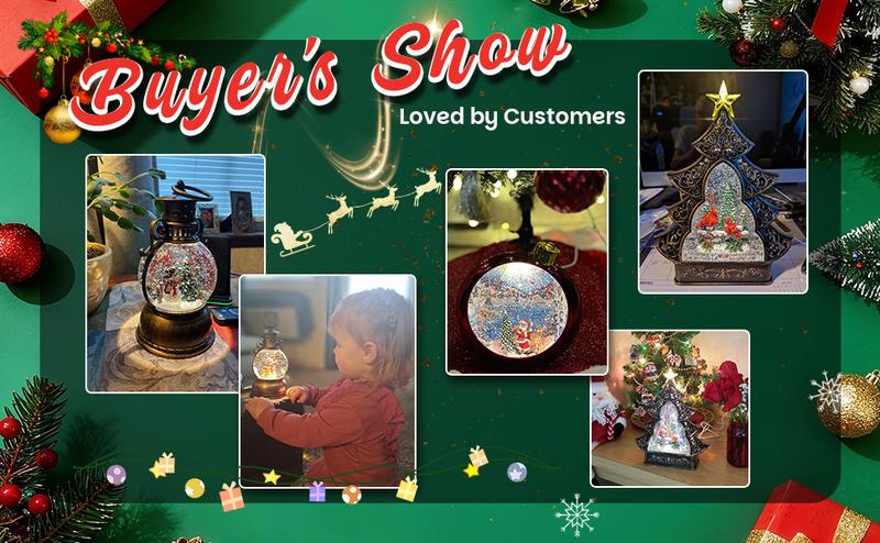 Christmas Church Nativity Snow Globe Light up Snowglobe with Music, 9.84" White Christmas Snow Globes for Kids Adults, 6H Timer & Dual Power, Angle Snowglobes Christmas Decorations Indoor