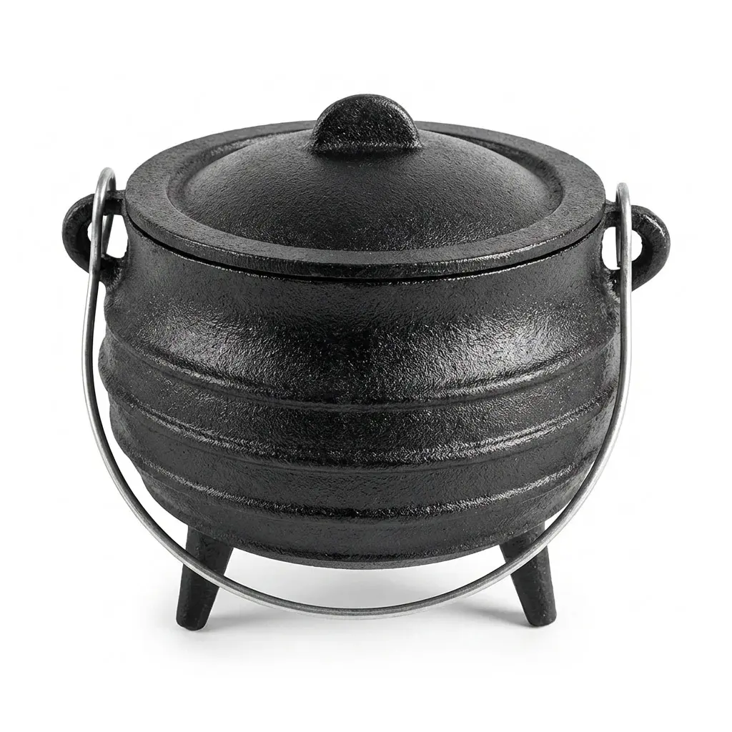 5 Inch Cast Iron Cauldron with Lid Ritual Altar Smudge Pot 5 Inch Cast Iron Cauldron with Lid Ritual Altar Smudge Pot
