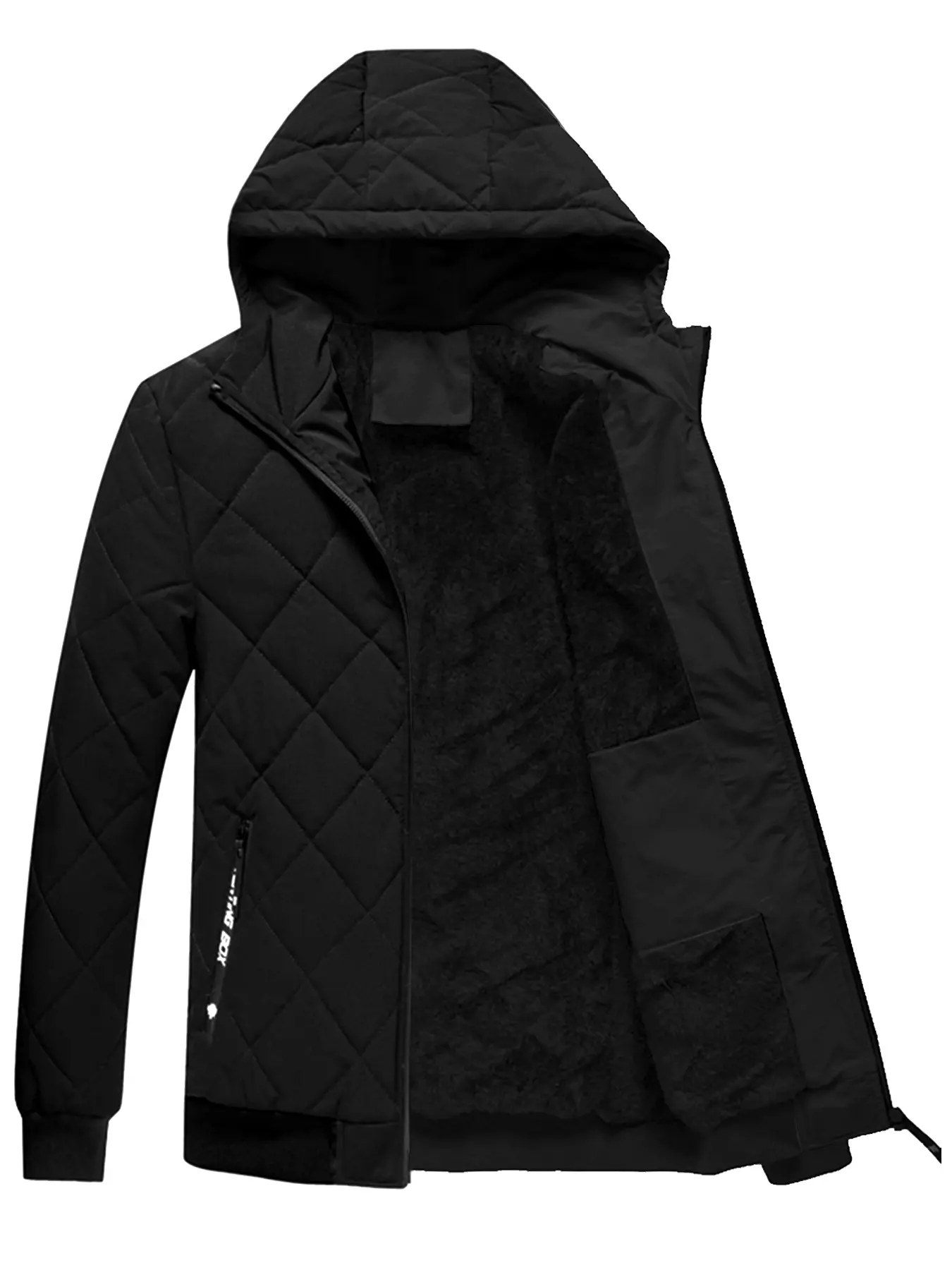 Autumn Winter Casual Style Men's Fashion Outerwear Coats, Slim-Fitting Preppy Jacket, Random Print Design, Long Sleeve, Perfect for Fall & Winter