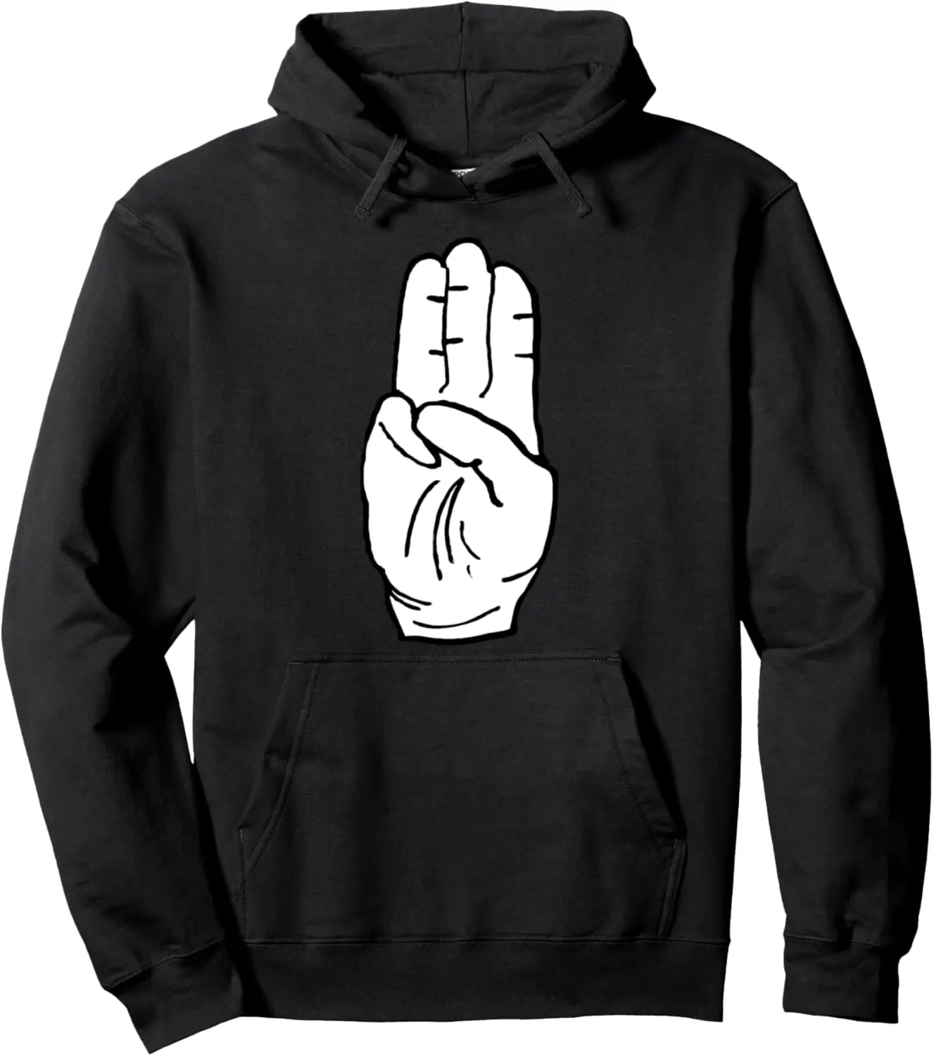 Scout Greeting Gesture Hand Sign Scout Camper Pullover Hoodie