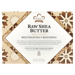 Nubian Heritage Raw Shea Butter Bar Soap, 5 oz (142 g)