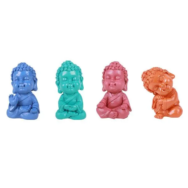 Colorful Little Buddha Figurine