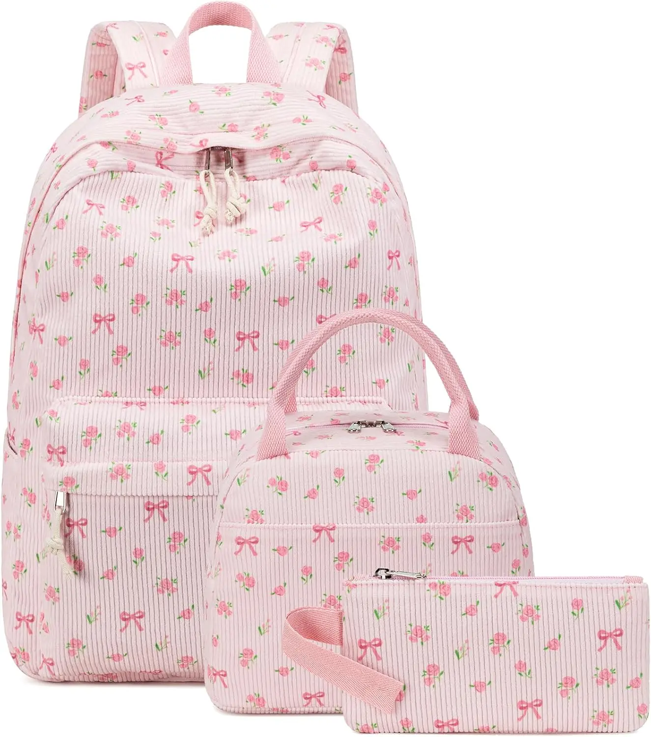 School Backpacks for Teen Girls Bookbags Lightweight Kids Backpack School Bags Set with Lunch Box Pencil CaseGift.