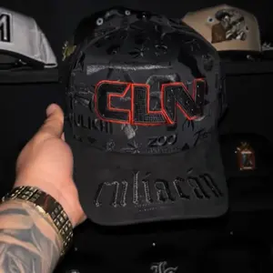 Cap “CLN”, Culiacan,Black/red, KlanHats.