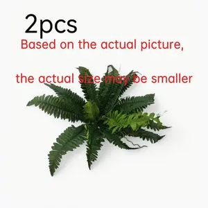 Artificial Boston Fern, 2 Counts Faux Greenery Plant, Decorative Plant for Home Living Room Bedroom Dining Room Wedding Anniversary Festival, Fruit