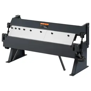 【fathersdaygift】VEVOR Box and Pan Brake, 24-Inch, 0-130 Degrees Sheet Metal Bending Brake, Portable Metal Bender with 20 Gauge Low Carbon Steel 14 Gauge Aluminum Capacity, 5 Adjustable Fingers for Metal Bending