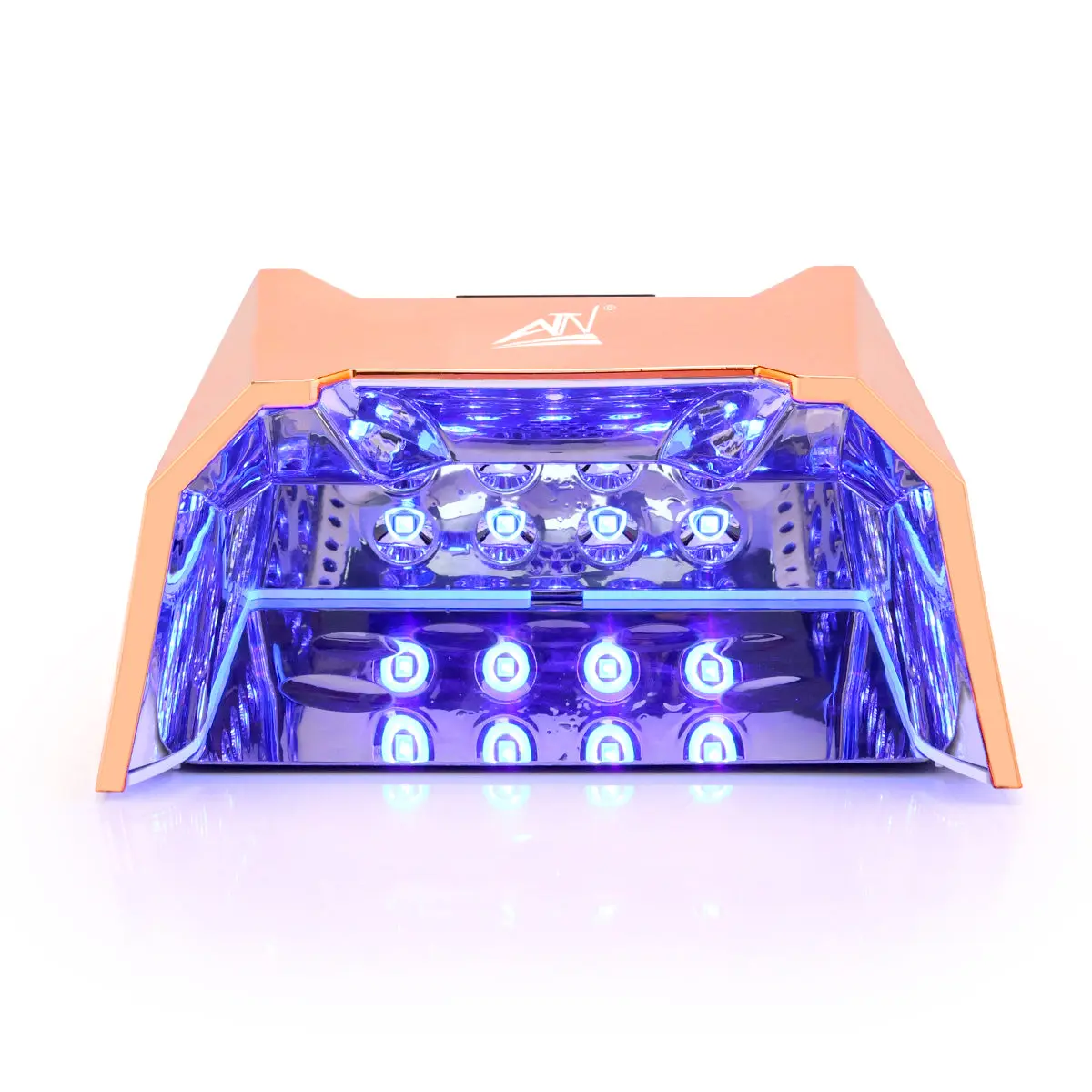 Rechargeable Cordless UV LED Nail Lamp, 120W Professional Dryer for Fast Curing, Salon Manicure Tool with Handle and Removable Base for Pedicures, Crystal, Smooth, Lightweight, Gel, 120W Power