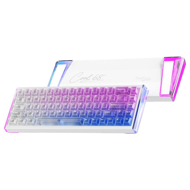 Sample for influencer – do not sell:   DAREU COOL68 HE Magnetic Keyboard with 0.01mm RT Accuracy, Adjustable Actuation Hall Effect Keyboard, 0.1ms Latency, 65% Wired Gaming Keyboard, 8000Hz Polling Rate, Rapid Trigger RGB Keyboards for Gaming
