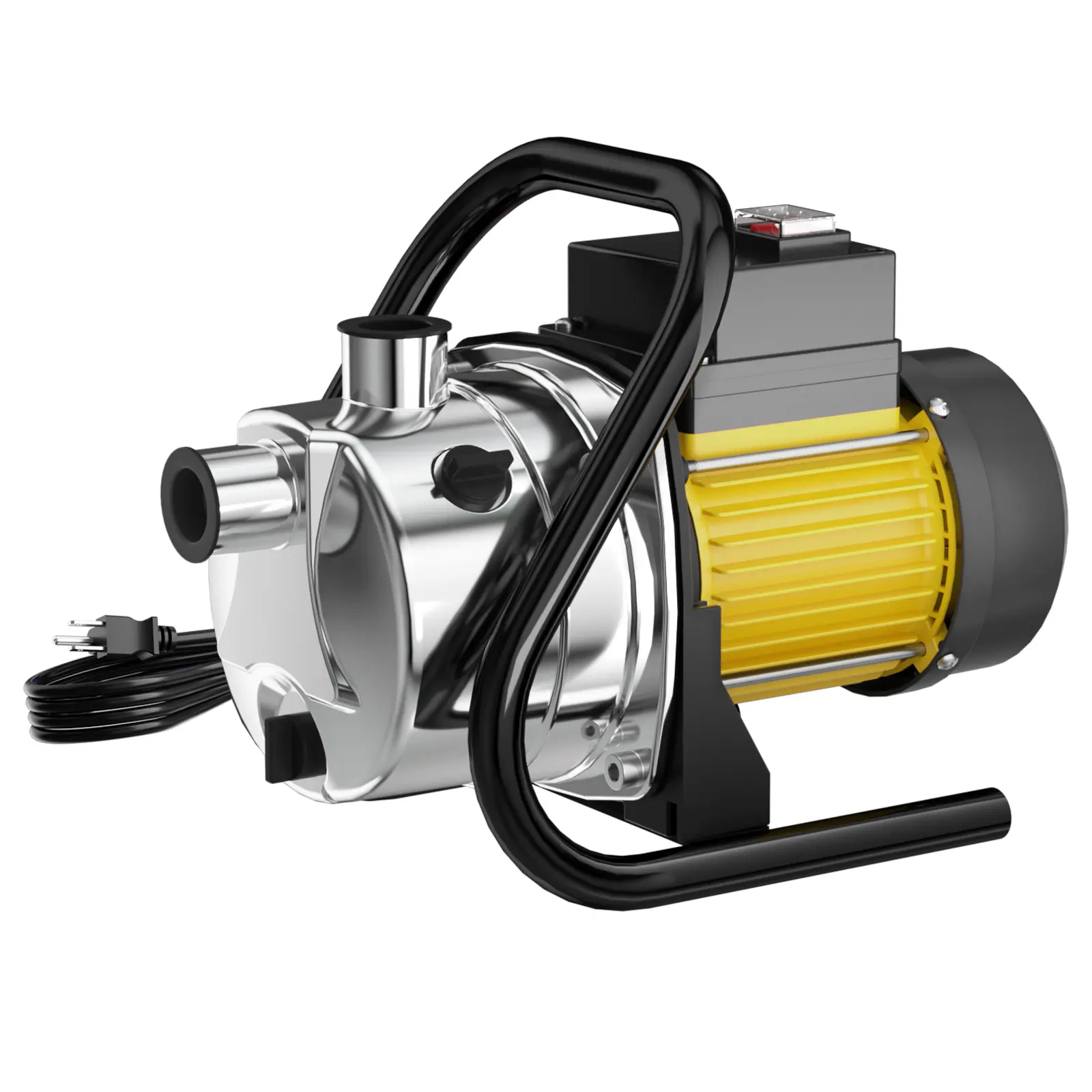 Shallow Well Pump 1 HP 1500 GPH, Electric Booster Pump for Efficient Water Delivery, with Reliable Booster Function for Daily Water Transfer, for Farm Irrigation Lawn Watering Gardens and Residential Water Supply