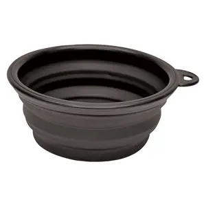 Soft 'N Style Collapsible Colored Silicone-Plastic Kitchen Bowl, Space-Saving Plastic Kitchen Bowls for Easy Storage