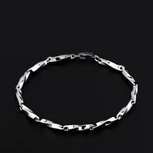 titanium steel Moebius simple bracelet niche design hip-hop high-end bracelet trend