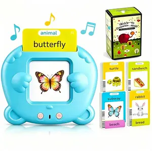 Talking Flash Cards for Toddlers 2-4 Years, 112 Sight Words Interactive Learning Toy, Preschool Educational Speech Therapy Sensory Toy for Kids, Autism Montessori Gift