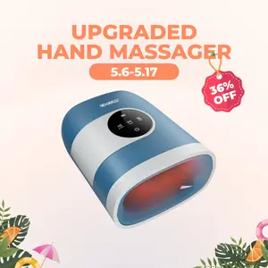 [mothersdaygift] CINCOM Upgraded Hand Massager, Cordless Finger Soother with Comfort Warmth, Customizable Settings, Rechargeable, Provides Soothing Relaxation, Wonderful Gift for Loved Ones