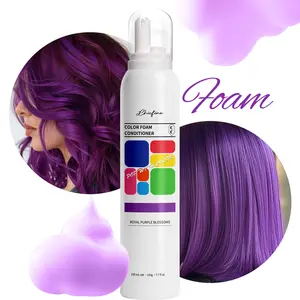 New Arrival Color Foam Conditioner 8 Shades Hair Dye Mousse Anti Yellow Purple Foam for Bleached Hair Instant Color Refresh DIY Hair Colorant