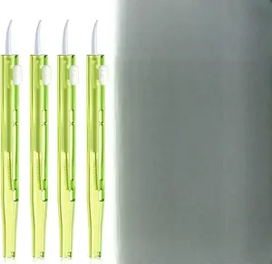 4Pcs Cell Phone Cleaning Kit, Dual Head Anti-Clogging Nylon Brushes Hook Cleaner, Multifunction Mini Cleaning Kits for 17 Pro Max Charging Port, Speaker, Earphone, Tablet, Camera, Keyboard, Yellow