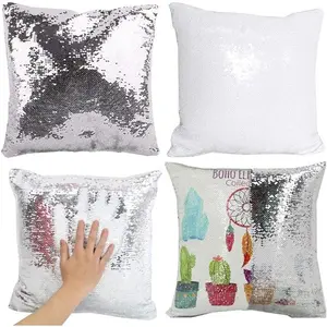 "Custom Photo Sequin Pillow"