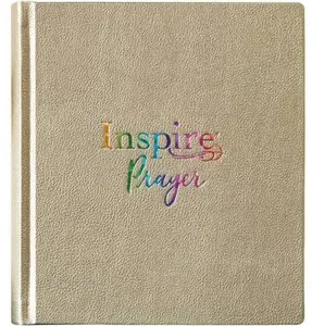 Inspire PRAYER Bible NLT (LeatherLike, Metallic Champagne Gold Hardcover)The Bible for Coloring & Creative Journaling