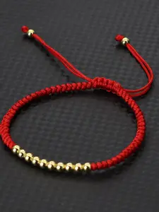 Handmade Red String Bracelet, Adjustable Macrame Bracelet for Women & Men, Fashion Accessories for Daily Wear, Trendy All-match & Exquisite Jewelry for Birthday Gift, Adjustable Bangle, Fashionable Bangle, Trendy Bangles
