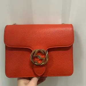Pre-owned GUCCI GG Orange Interlocking Crossbody Bag