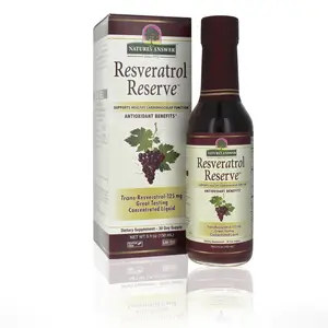 Nature's Answer Alcohol-Free Resveratrol Reserve 5oz Concentrated Liquid with Antioxidants for Immune System Support & Cardiovascular Health - Fitness