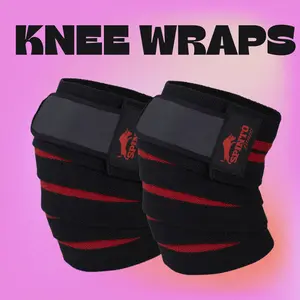 SPINTO Knee Wrap with Velcro Closure | Adjustable Compression Support | Ideal for Weightlifting, CrossFit & Power Training | Durable, Breathable & Comfortable Fit