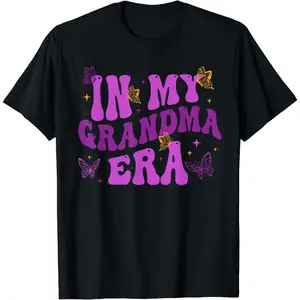 Cotton Short Sleeve In My Grandma Era Retro Happy Mother'S Day Best Grandma Ever T-Shirt For Men Women