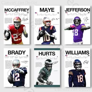 Rugby star Canvas Poster Personalized MAYE Brady LAMBEAU Gift for man High-Definition Printing New High-Quality Boutique Decorative Art