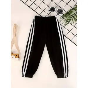 Boys' Lightweight Pants with Side Color Blocking, Children's Sports Pants, Casual Lightweight Jogging Pants Outdoor Activities