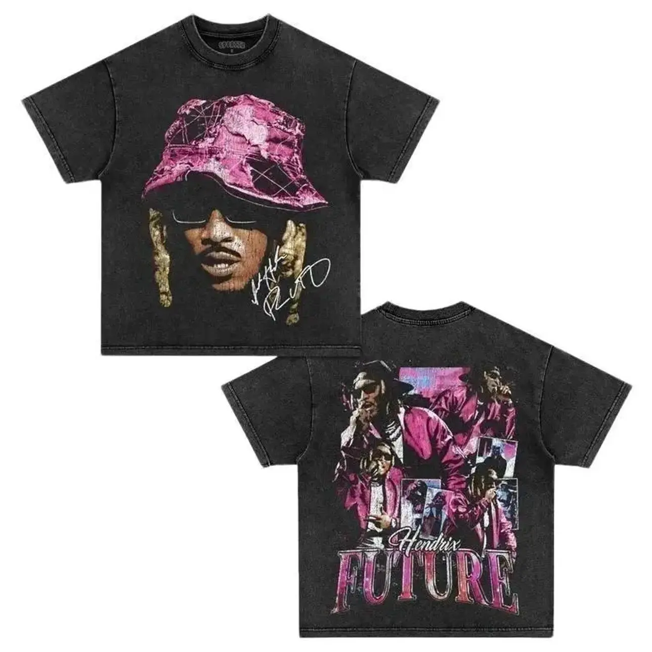 FUTURE HENDRIX S43 Double Printed Short Sleeve Tee Cotton Vintage Shirt To Match Sneaker Hiphop Clothing Rapper Merch Shirt, Hiphop Tour Concert 2025, Gift For Fan Y2K 2FR