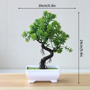 Lifelike Artificial Potted Flowers - Bonsai Fake Plants for Home & Garden Decor - Charming Simulated Trees & Ornaments for Stylish Indoor & Outdoor Spaces