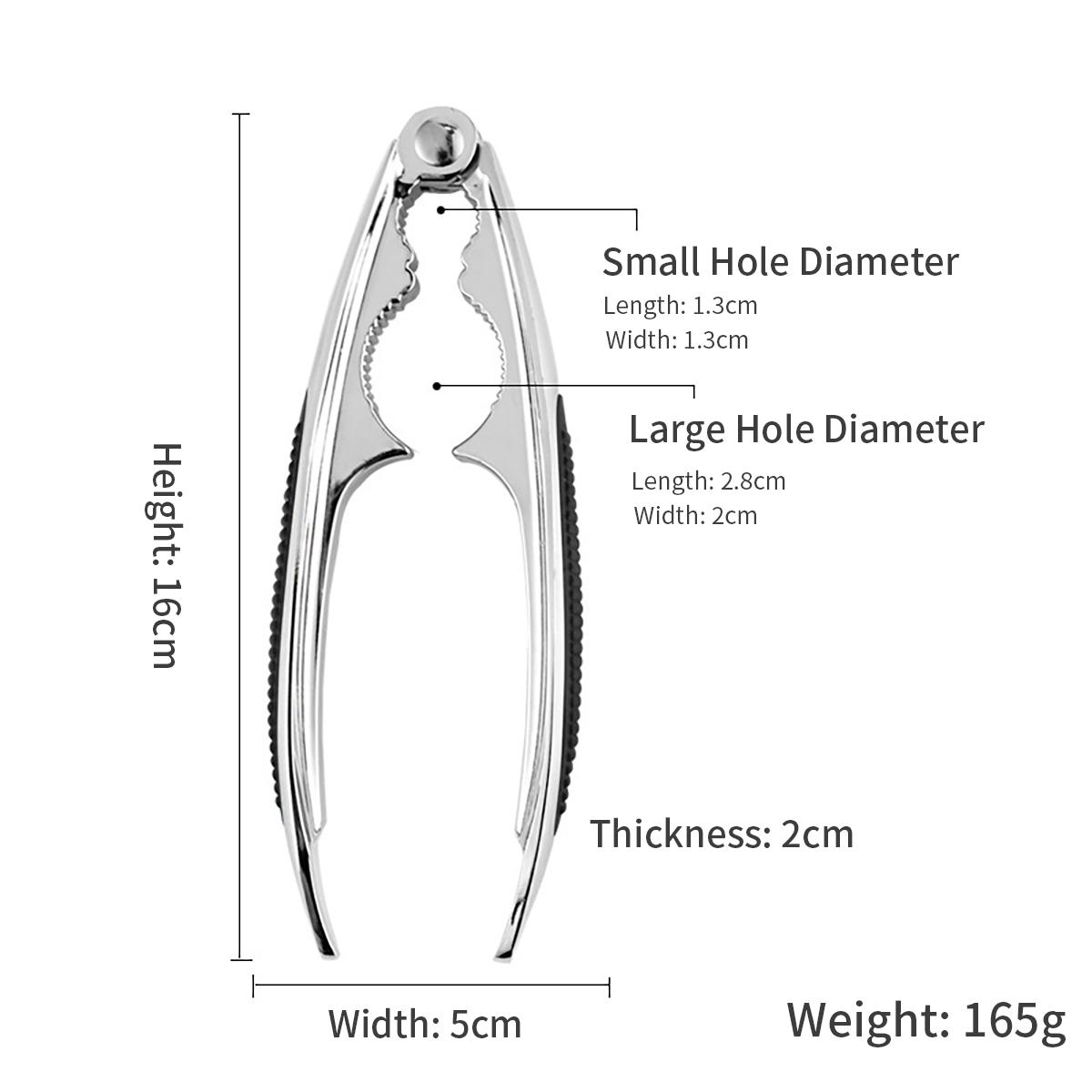 LAKE TIAN Nut Crackers Nutcracker Tool for Nuts Nut Cracker Kitchen Tool Seafood Sheller Clip Tool Kitchen Utensils Pecan Nut, Hazelnuts, Almonds Brazil Nuts Or Other Nuts