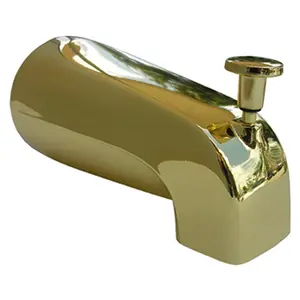 Larsen Supply 08-1059 Polished Brass Universal Tub Diverter Spout
