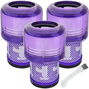 Cybertron Tools 3-Pack Replacement Filter Kit Compatible with Dyson V11 Torque Drive/Animal/Absolute/Complete/Extra, V15 Detect, V15s Detect Submarine, SV14, SV15, SV17, SV22, SV28, SV47 Vacuums