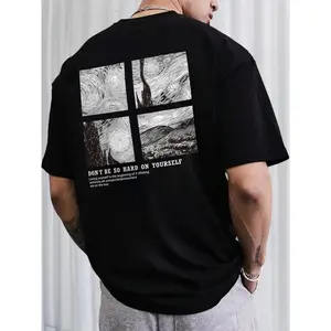 [Men's Reversible T-Shirt] Trendy And Fashionable Spring And Summer Men's Reversible Print Short-Sleeve Round Neck T-Shirt