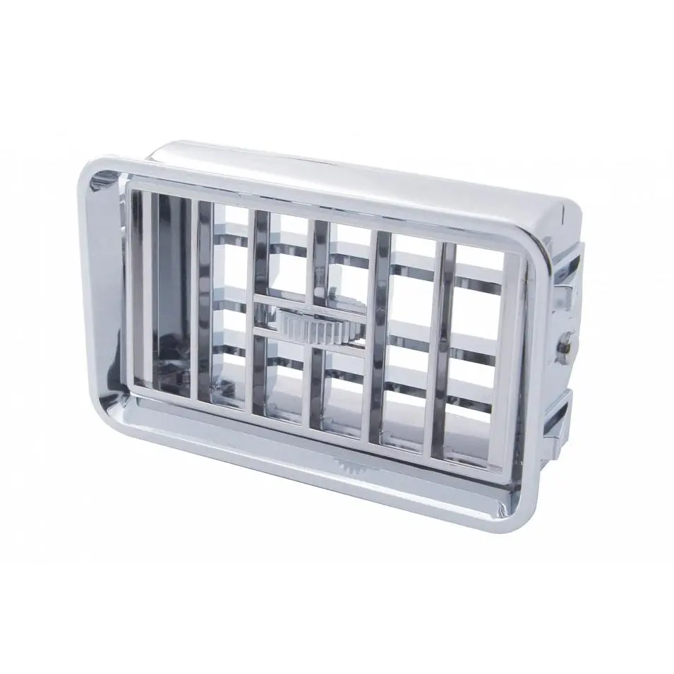 Freightliner FLD Classic Truck Heater & A/C Vent, Chrome Finish Plastic Dash Vent Grill