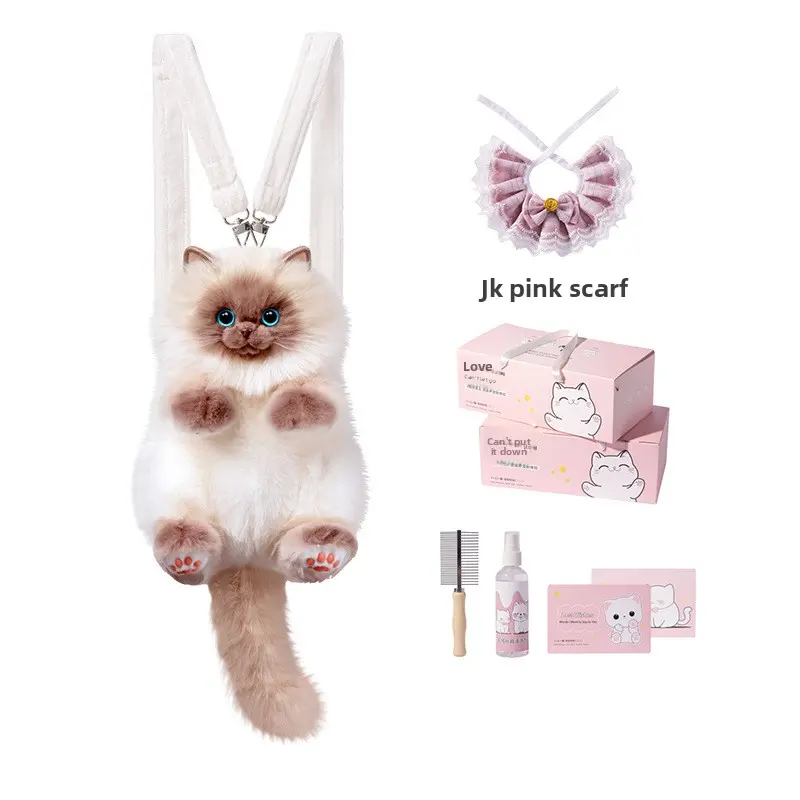 Cute Siamese (Medium Size) + JK Pink Scarf