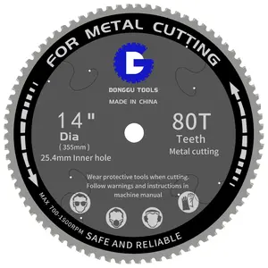 14-Inch (355mm) 80T TCG Cermet Teeth Circular Blade, Metal Cutting Tool for Diablo D1472CF & 14” Evolution Chop Saws, Cool, Burr-Free, Low-Spark Performance,specialty mechanic tools,construction accessories，blade for miter saw,cutting circular saw