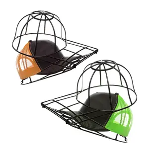 BallcapBuddy Hat Washer for Washing Machine, Cap Washer, Baseball Cap Washers, Baseball Hat Cleaner/Cleaning Protector (Black (2-Pack)) Laundry Plastic