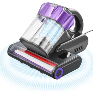 VEVOR Mattress Vacuum Cleaner, 550W Bed Vacuum Cleaner with 18Kpa Powerful Suction and Dual Dust Bin, HEPA Filter Heating, Ultrasound Tech Cleaning Lights, Handheld for Bed, Sofa, Corded, WhiteVEVOR Super Brand Day