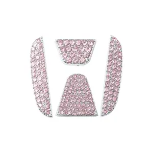 Rhinestone Decor Car Steering Wheel Cover, 1 Set Car Steering Wheel Decorative Cover for Honda Civic Accord Insight Passport City Pilot CR-V HR-V XR-V UR-V Fit, Birthday Gifts