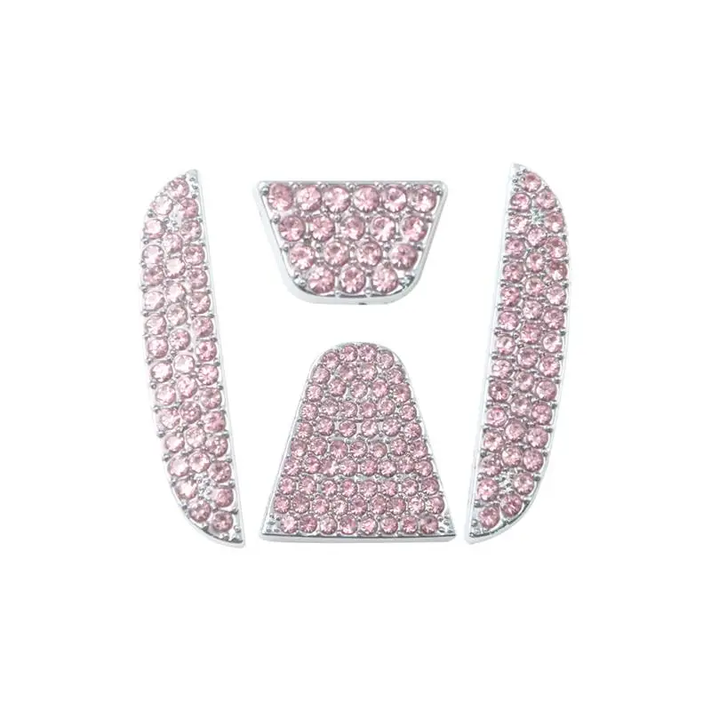 Rhinestone Decor Car Steering Wheel Cover, 1 Set Car Steering Wheel Decorative Cover for Honda Civic Accord Insight Passport City Pilot CR-V HR-V XR-V