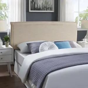 Modway Camille Queen Upholstered Fabric Headboard in Beige