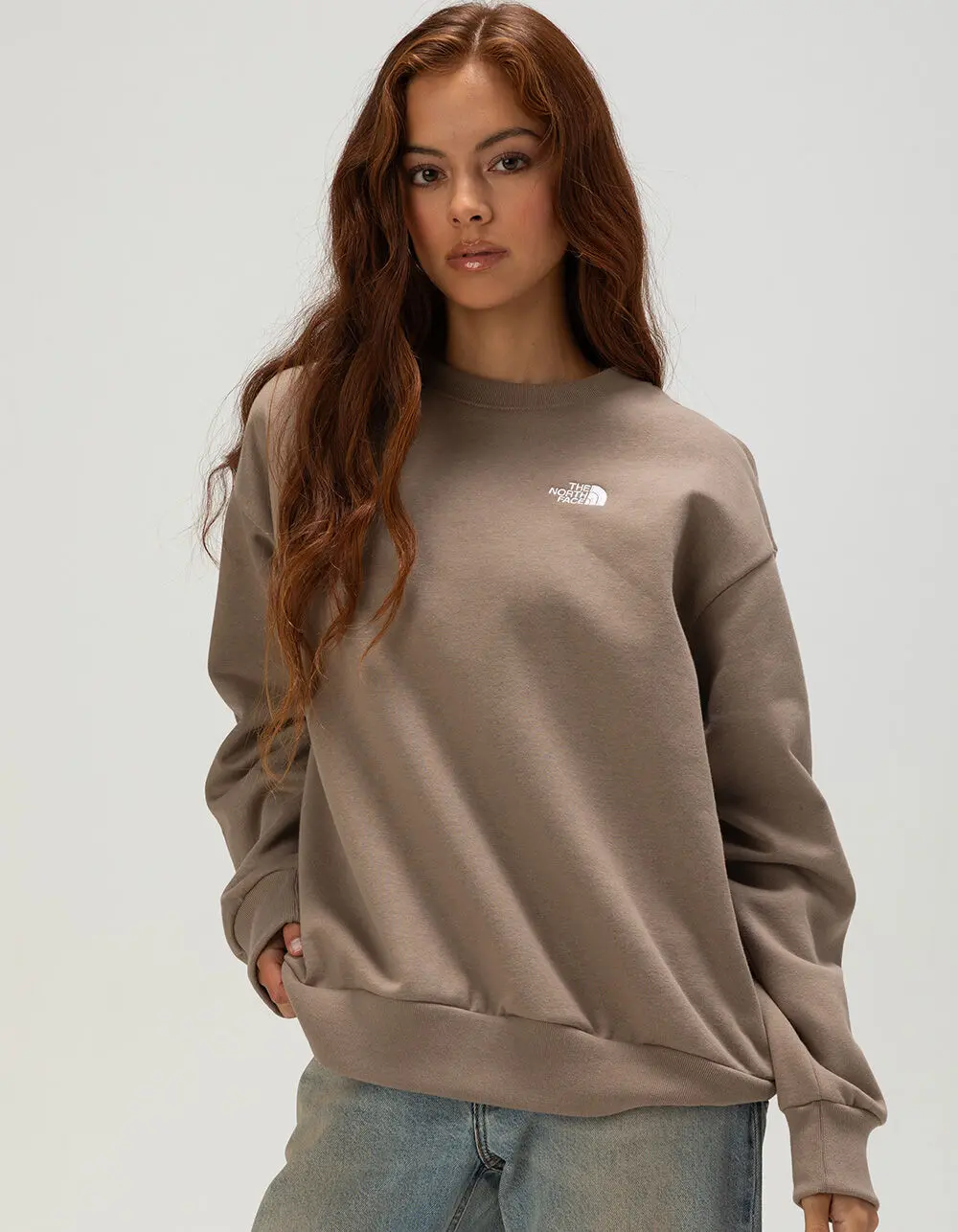 THE NORTH FACE Evolution Simple Dome Womens Oversized Crewneck Sweatshirt
