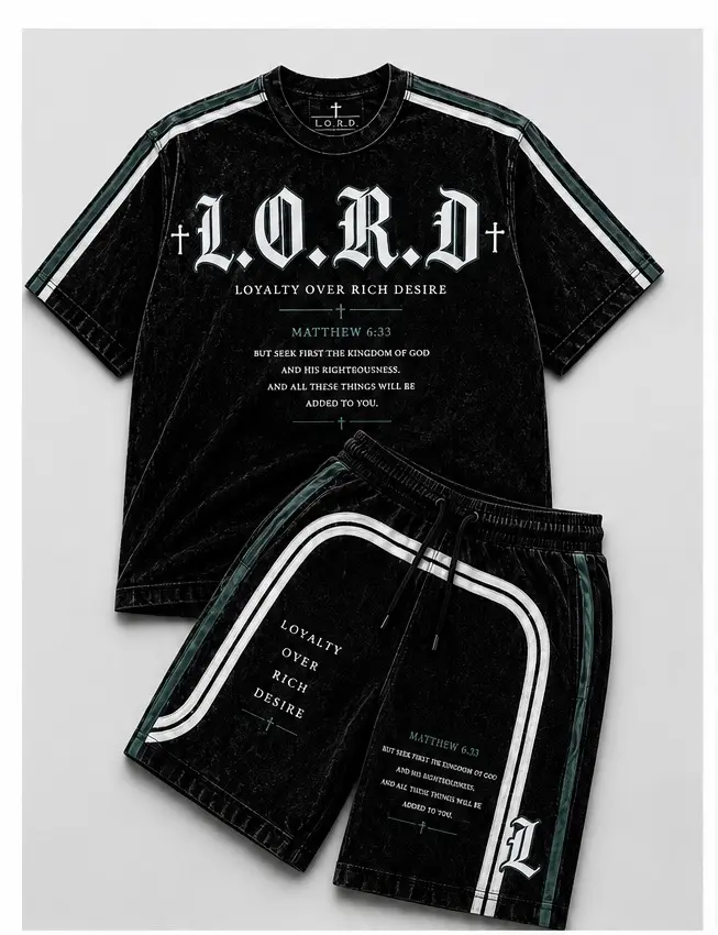 L.O.R.D Premium Short Set – Loyalty Over Rich Desires