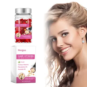 Premium Hair Treatment Serum Hair capsule Hair oil Hair vitamin serum- No Rinse Formula with Argan, Macadamia, and Avocado Oils - Enriched with Vitamins A, C, E, Pro B5 - Deep Conditioning Conditioner for Women & Men,Bottle of 30 capsules