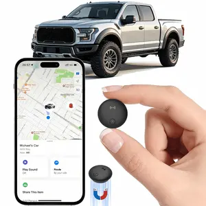 Car GPS Tracker - Built-in Strong Magnet, Magnetic Mini Vehicle Tracker, Real-Time Vehicle Tracking, No Monthly Fees/No SIM Card Required (Supports IOS Find My Feature Only), Global Anti-theft Device Suitable For Car, Truck, Bicycle, And Other Items